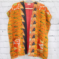 Kantha Sunshine Short Kimono 0950