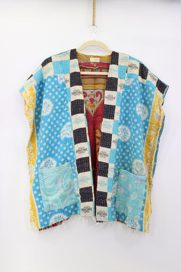 Kantha Sunshine Short Kimono 1175