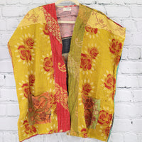 Kantha Sunshine Short Kimono 0964