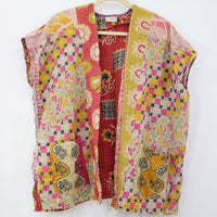 Kantha Sunshine Short Kimono 1179