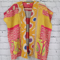 Kantha Sunshine Short Kimono 0992