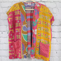 Kantha Sunshine Short Kimono 0973