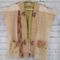Kantha Sunshine Short Kimono 0974