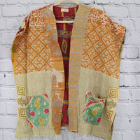 Kantha Sunshine Short Kimono 0981
