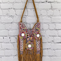 Banjara Fringe Tote (Brown) 0259
