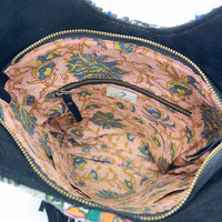 Banjara Fringe Tote (Black) 0256