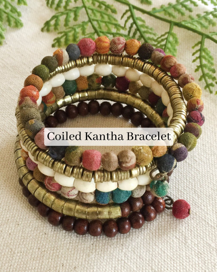 Coiled Kantha Bracelet