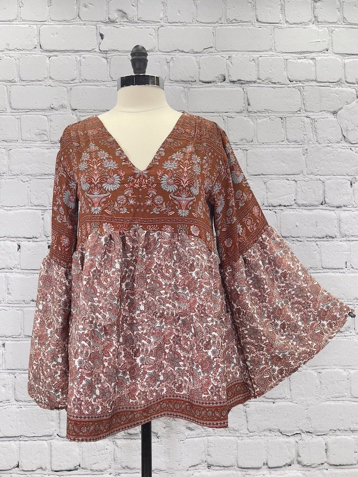 Butterfly Blouse S/M silk