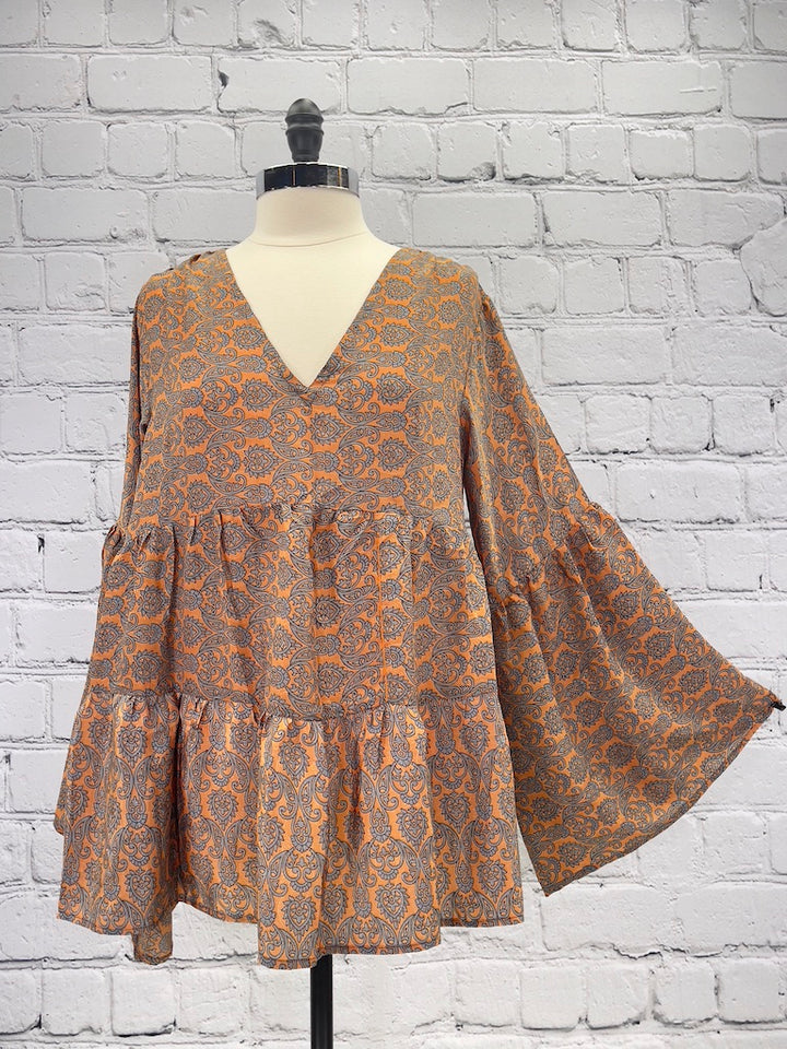 Butterfly Blouse XXL silk
