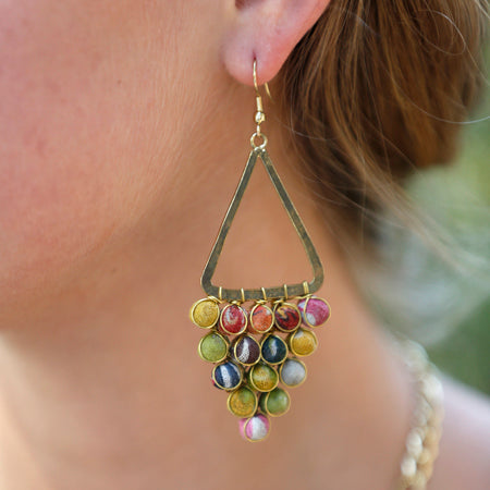 Kantha Chandelier Earrings
