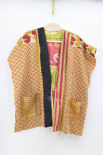 Kantha Sunshine Short Kimono 1183