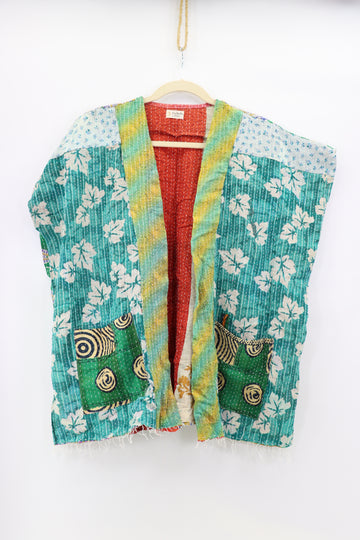 Kantha Sunshine Short Kimono 1153