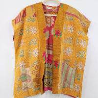 Kantha Sunshine Short Kimono 1173