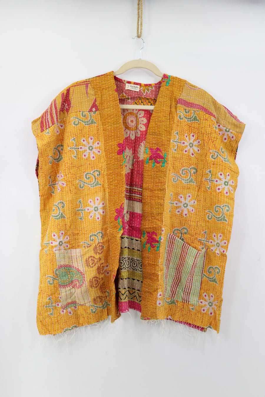 Kantha Sunshine Short Kimono 1173