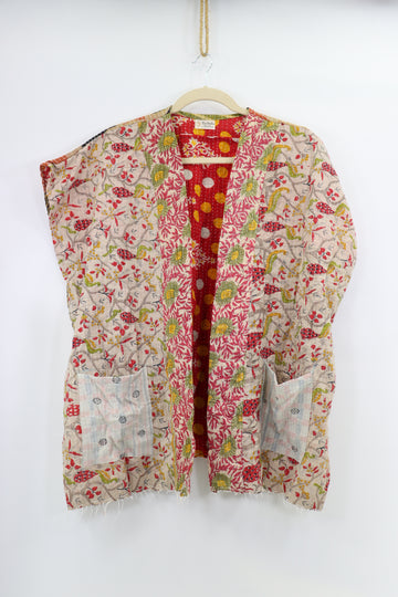 Kantha Sunshine Short Kimono 1154