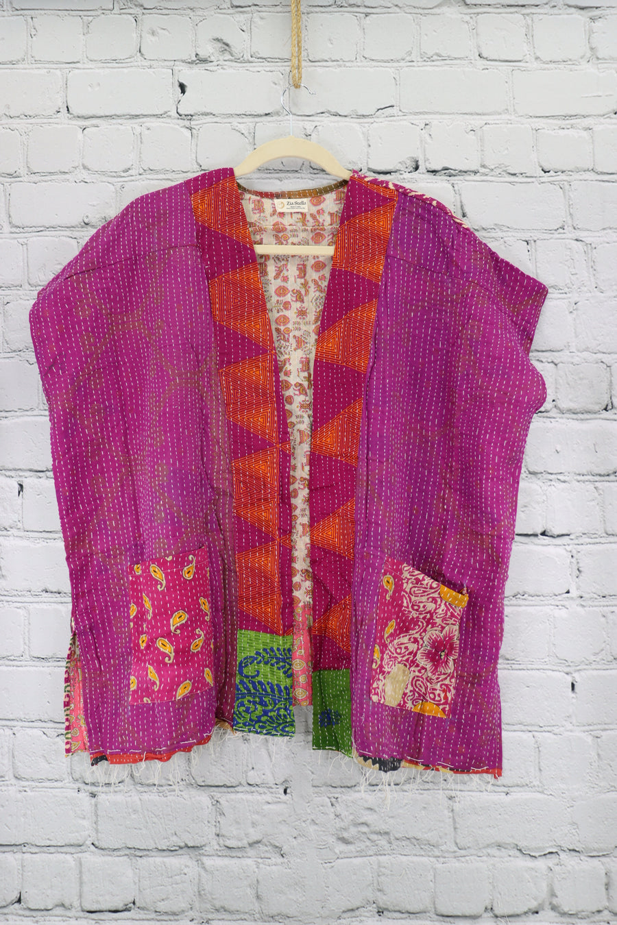 Kantha Sunshine Short Kimono 0963