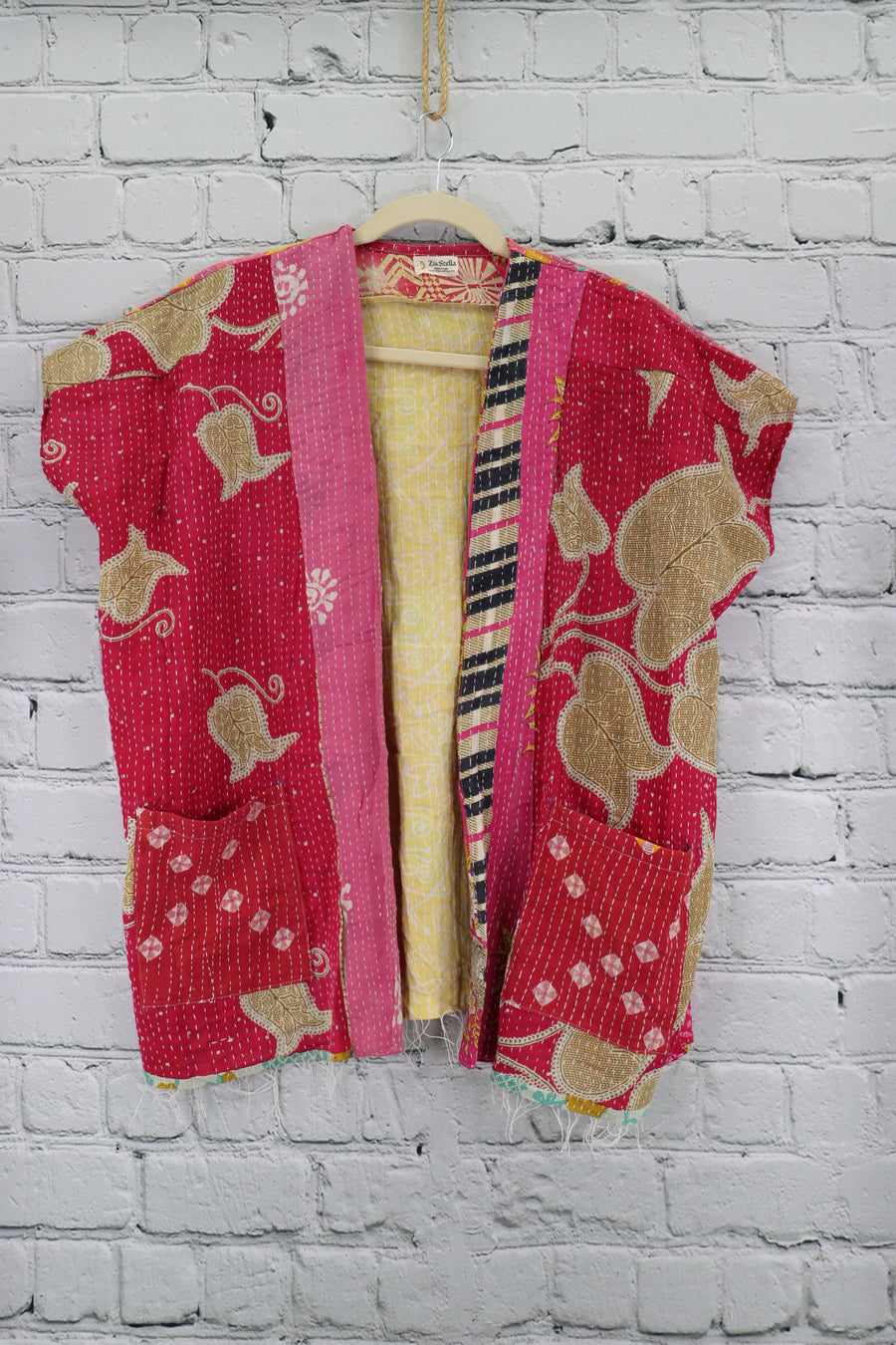 Kantha Sunshine Short Kimono 0988