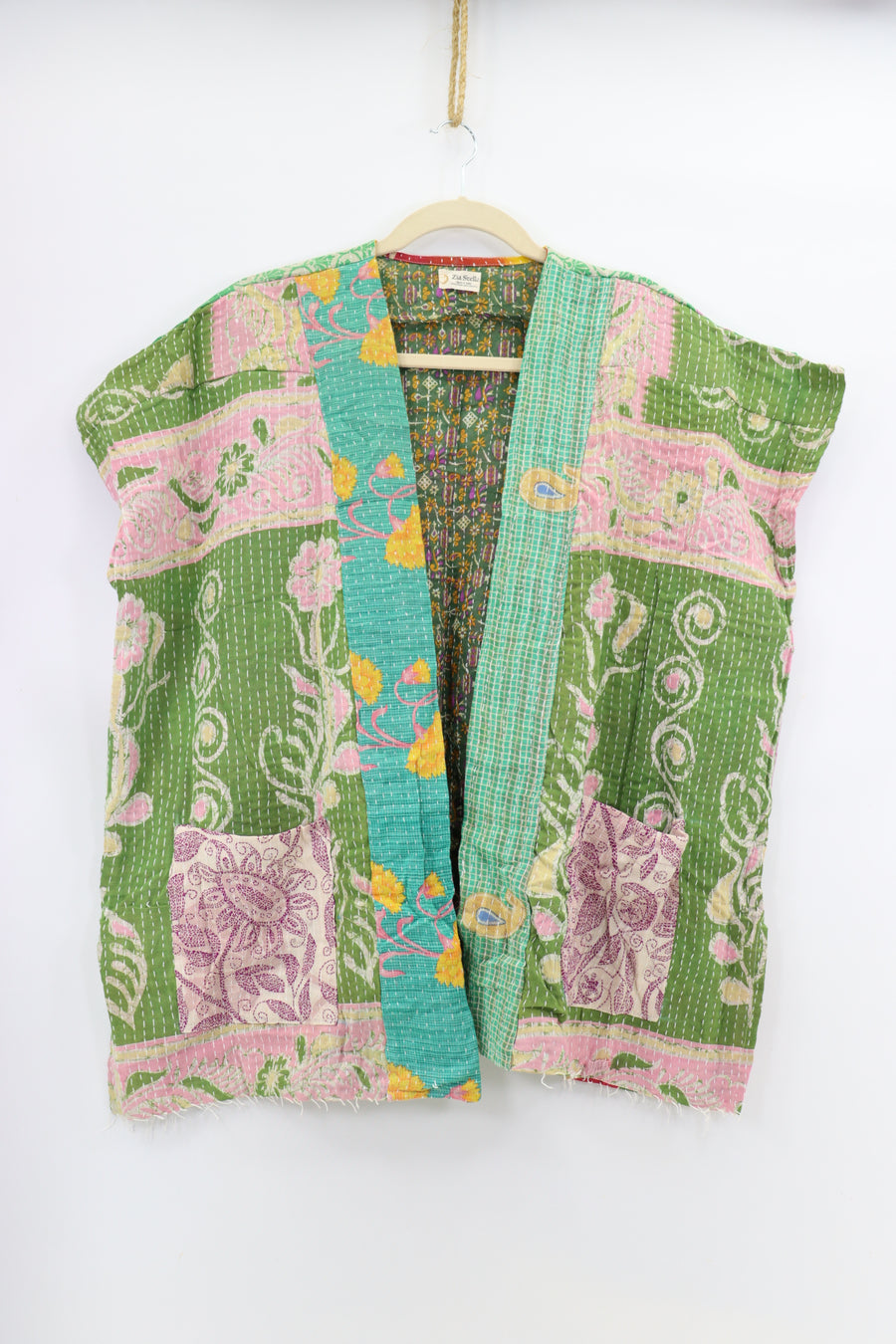 Kantha Sunshine Short Kimono 1176