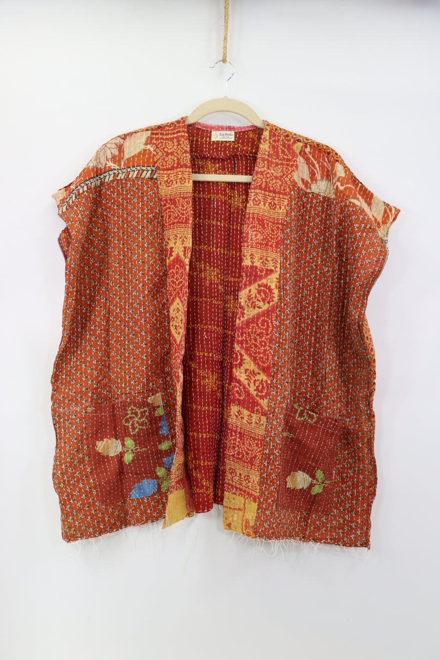 Kantha Sunshine Short Kimono 1177