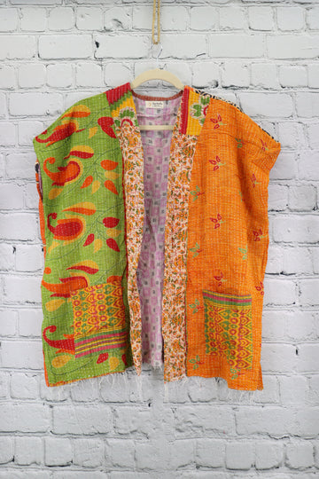 Kantha Sunshine Short Kimono 0956