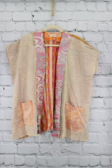 Kantha Sunshine Short Kimono 0967