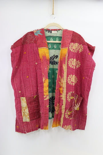 Kantha Sunshine Short Kimono 1180