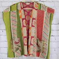 Kantha Sunshine Short Kimono 0958