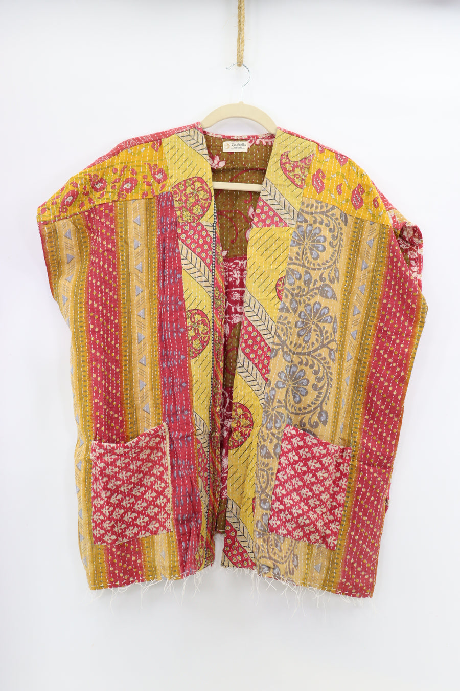 Kantha Sunshine Short Kimono 1181