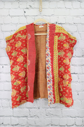 Kantha Sunshine Short Kimono 0970