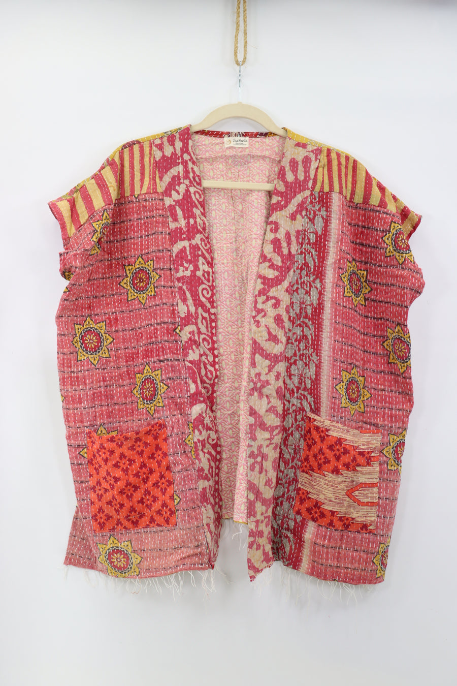 Kantha Sunshine Short Kimono 1163