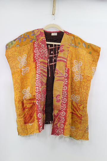 Kantha Sunshine Short Kimono 1194
