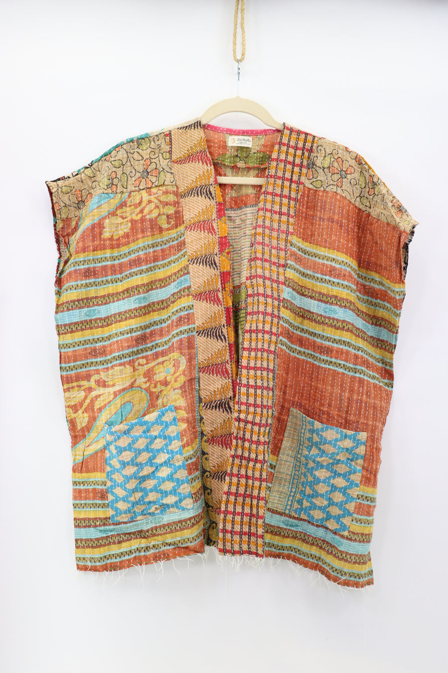 Kantha Sunshine Short Kimono 1196